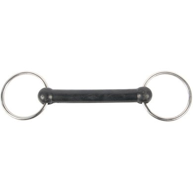 Harry's Horse Loose Ring Snaffle with Flexible Rubber Mouth