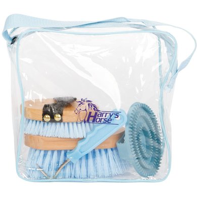 Harrys Horse Mini Kit de Toilettage Bleu clair