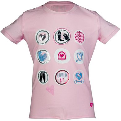 LS T-shirt Piccola Heart Rosa 98/104