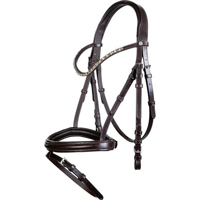 HKM Snaffle Bridle Maila Brown