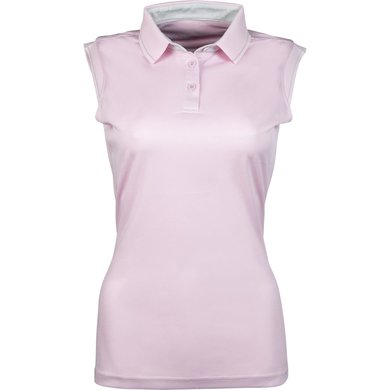 HKM Poloshirt Classico Mouwloos Lichtroze