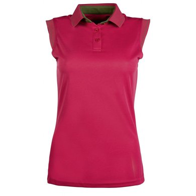 HKM Poloshirt Classico Mouwloos Cranberry