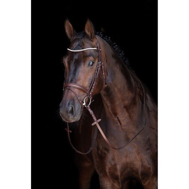 HKM Snaffle Bridle Mia Brown