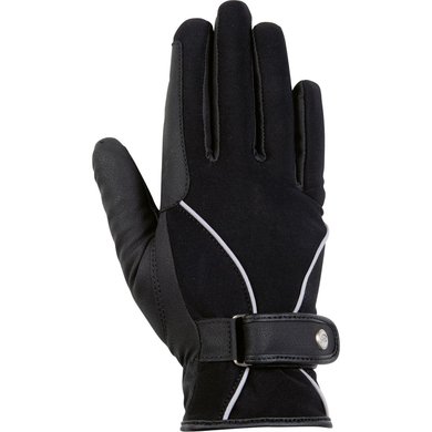 HKM Riding Gloves Classic Softshell Black