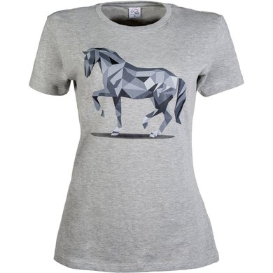 HKM T-Shirt Graphical Horse Lichtgrijs/Melange