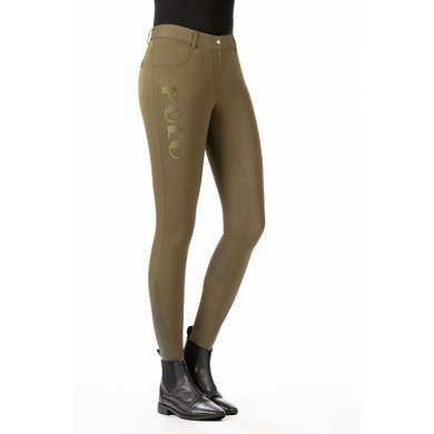 HKM Breeches Buenos Aires Silicon Seat Olive Green