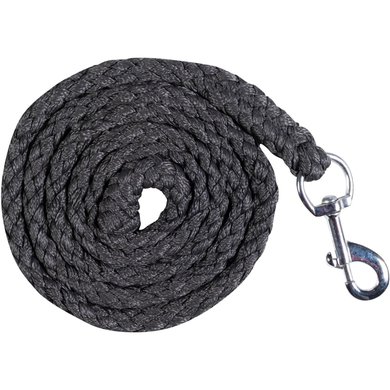 HKM Lead Rope Berry with Carabiner DarkGrey 180cm