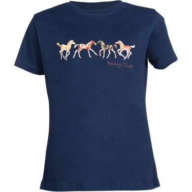 HKM T-Shirt Pony Club Donkerblauw
