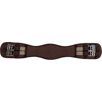 HKM Dressage Girth Memory Foam without Elastic Brown - Agradi.com