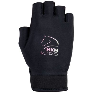 HKM Gloves Hobby Horsing Black/Grey