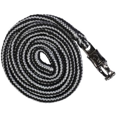 HKM Corde pour Licol Port Royal avec crochets anti-panique Noir 180 cm