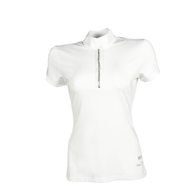 Weiß White 1200 HKM Damen Turniershirt Crystal L 