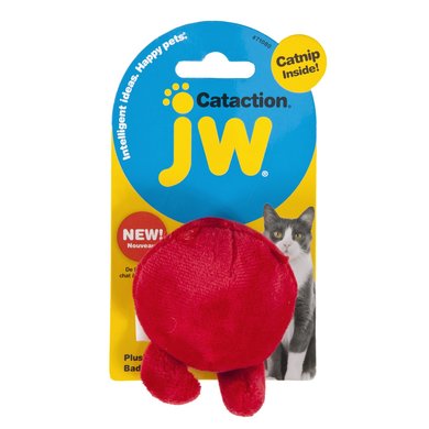 JW Plush Bad Cuz Ball With Catnip