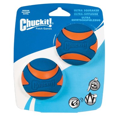 Chuckit Ultra Squeaker Ball 2-pack