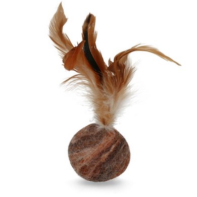 Wooly Luxury Feather Dream Ball Marron 21cm