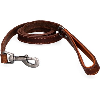 Spotted Pro! Dog Leash Leather Brown 1,8x130cm
