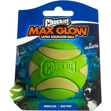 Chuckit Balle Max Glow Ultra Squeaker 6cm