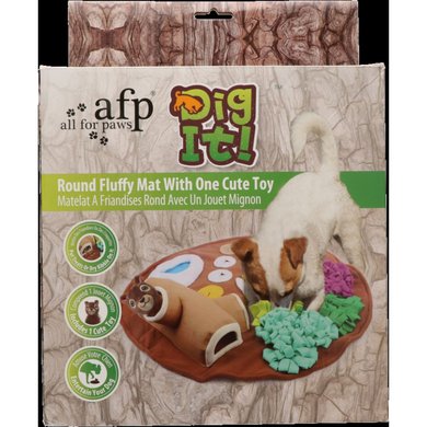 AFP Dig it Round Fluffy Mat with Cute Toy