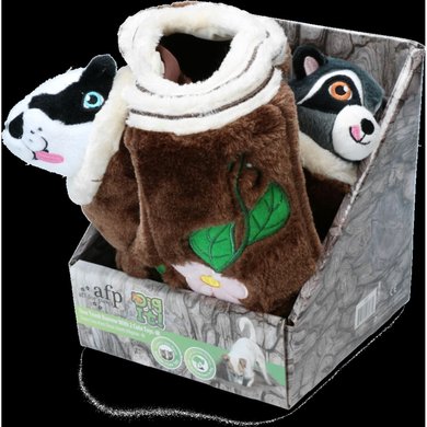 AFP Dig it Tree Trunk Burrow with 2 Cute Toys M