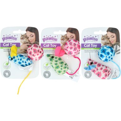 Pawise Cat Toy Muis & Bal