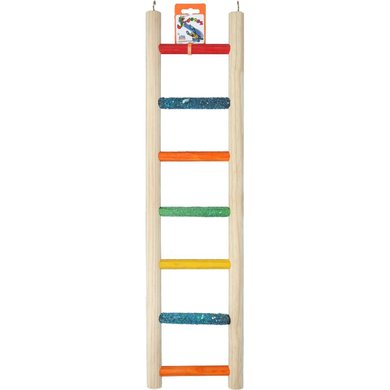 Birrdeeez Parrot Ladder 7-Step All Wood