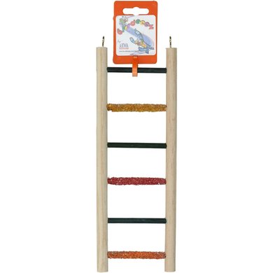 Birrdeeez Budgie Ladder 6-Step All Wood