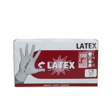 Latex Handschuhe Gepudert 100 Stücke M