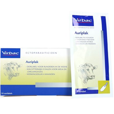 Virbac Oorlabels Anti-Vliegen Auriplak 10st