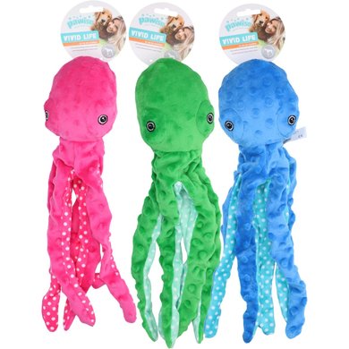 Pawise Hondenspeeltje Plush Octopus Multicolor