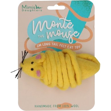 Mimis Daughters Jouet pour Chat Monte the Mouse Jaune