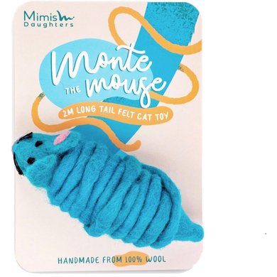 Mimis Daughters Jouet pour Chat Monte the Mouse Turquoise