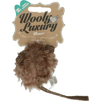 Wooly Luxury Muis Bruin 18cm