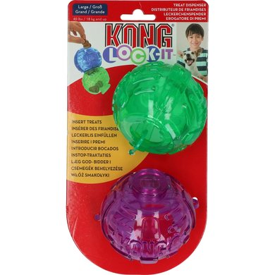 KONG Lock-It Treat Puzzle Dog Toy (3-pk)