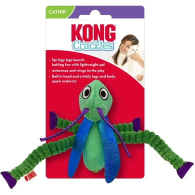 KONG Cat Toy Crackels Grasshopper