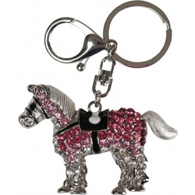 Red Horse Schlüsselanhänger Diamant Pferd Silber