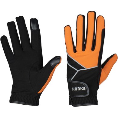 Horka Handschuhe Reflektierend Kinder Schwarz/Orange