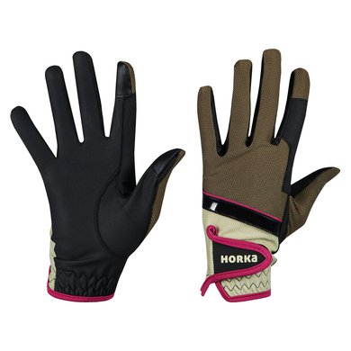 Horka Gloves Equestrian Pro Mesh Black