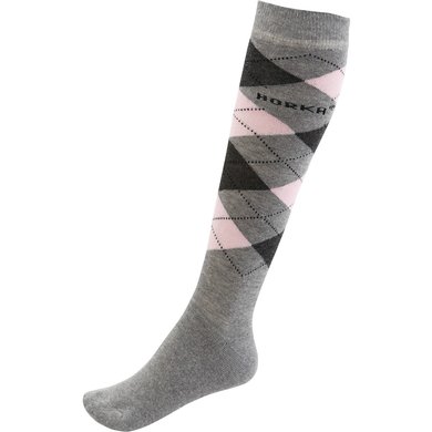 Horka Socks Diamond Grey/Pink
