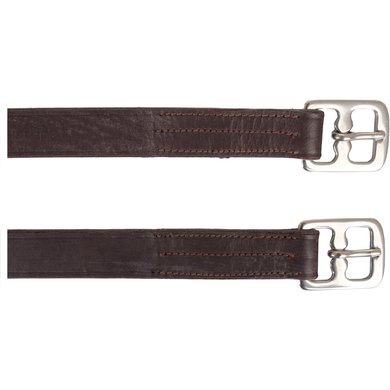 Horka Stirrup Leathers Brown/Silver