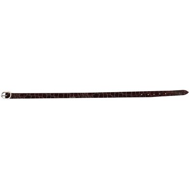 Horka Spur Straps Patent Croco Letaher By Pair Brown/silver