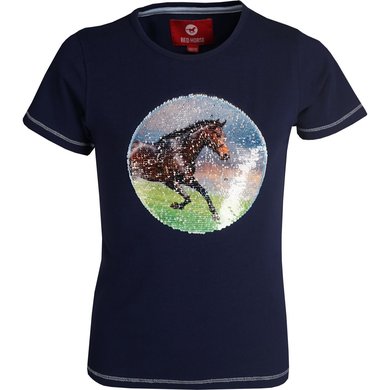 Red Horse T-Shirt Caliber Midnight Blue 104