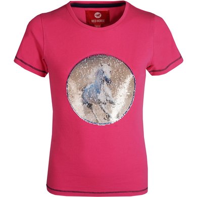 Red Horse T-shirt Caliber Magenta 176