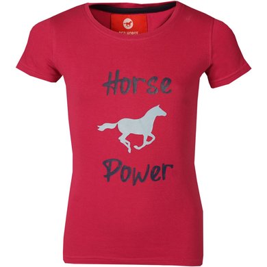 Red Horse T-shirt Toppie Hot Pink