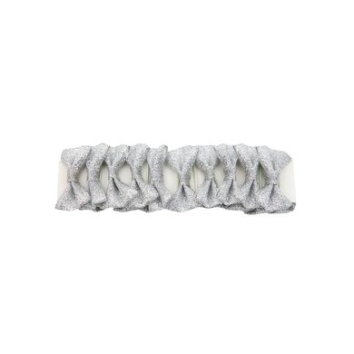Red Horse Plaiting Ribbons Silver