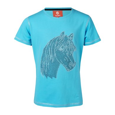 Red Horse T-Shirt Caliber Aqua 104