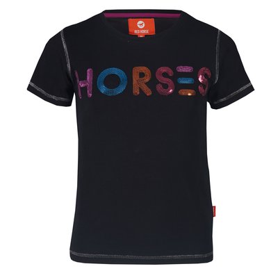 Red Horse T-shirt Luxor Noir