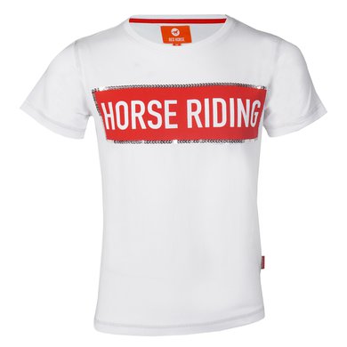 Red Horse T-Shirt met Print Wit 176
