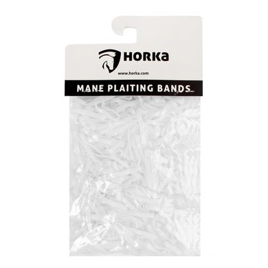 Horka Mane Plaiting Bands White