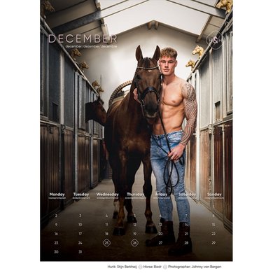 Calendrier Horse and Hunk 2024 - calendrier cheval - calendrier