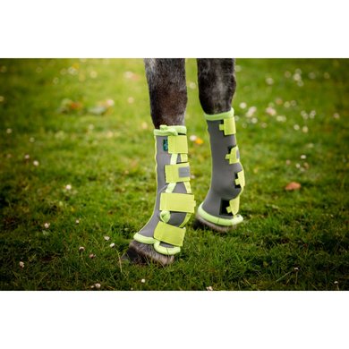 Horseware Flyboots Silver/Lime